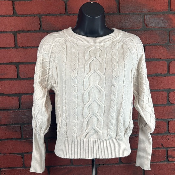 Tahari Cream Sweater Cable‎ Knit XS Woman's - Picture 1 of 8